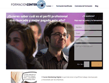 Tablet Screenshot of formacioncenter.com